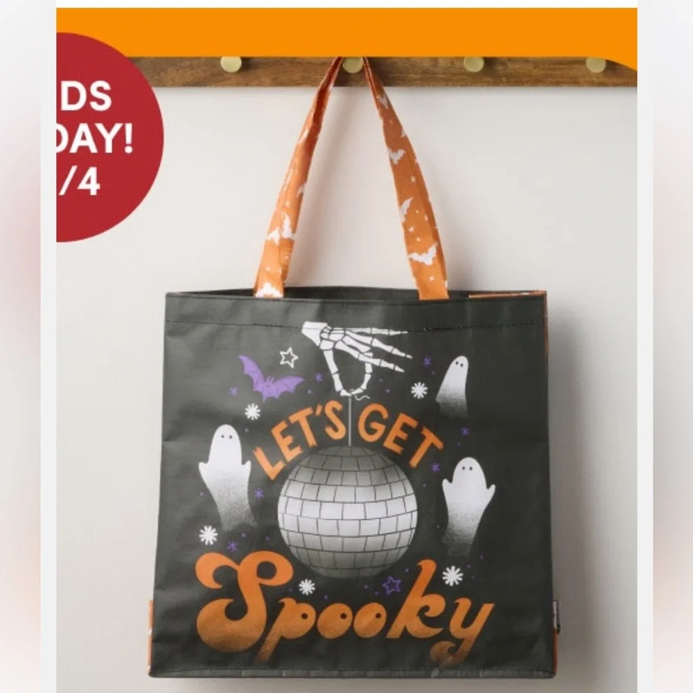 Halloween Tote Bag Let’s Get Spooky World Market NWT